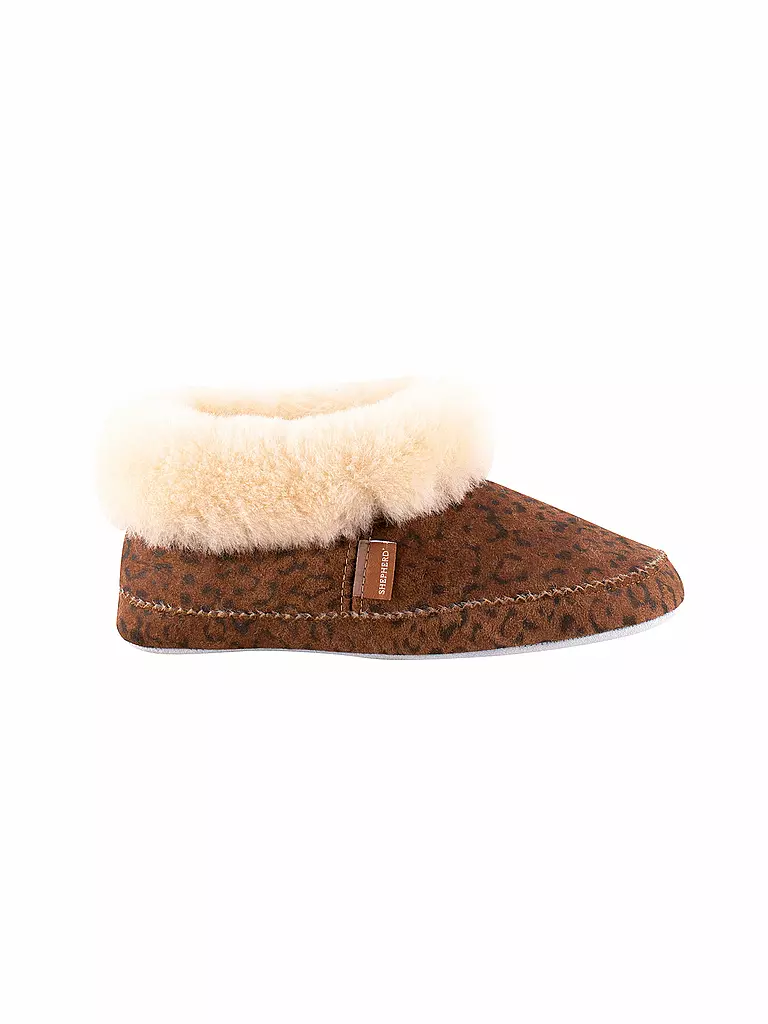 SHEPHERD OF SWEDEN Hausschuhe - Schaffellpantoffeln Emmy camel