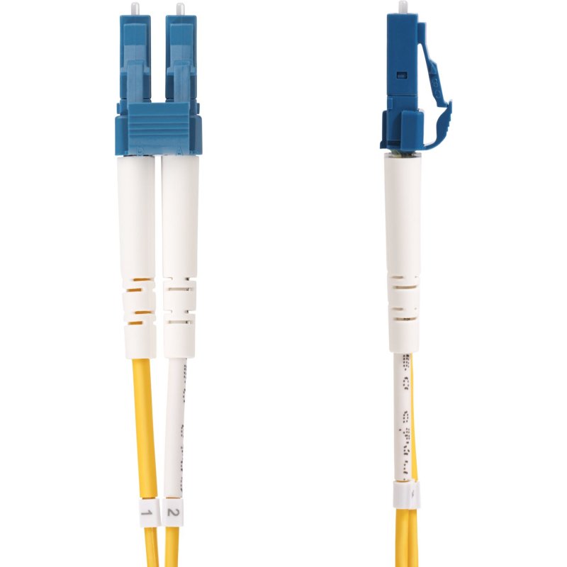 StarTech.com Câble Fibre Optique de 1m Duplex Monomode LC vers SC(UPC) OS2, 9/125µm, 100G, Cordon Fibre Optique, Insensible à la Courbure, Faible Perte d'Insertion, Cordon Patch Fibre LSZH
