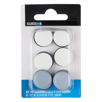 HANDSON Meubelglijder PTFE Ø20 mm 8 stuks