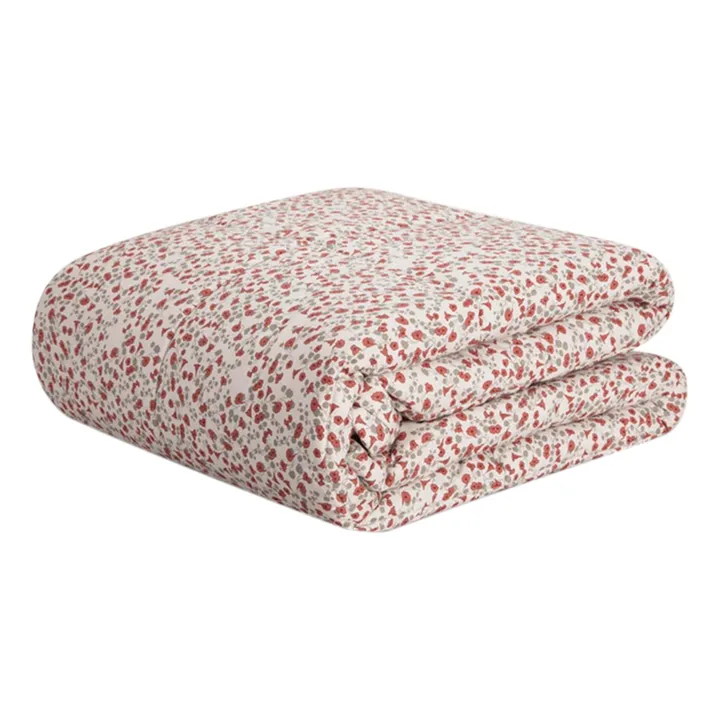 garbo&friends Couverture matelassée Royal Cress en percale de coton | Rouge