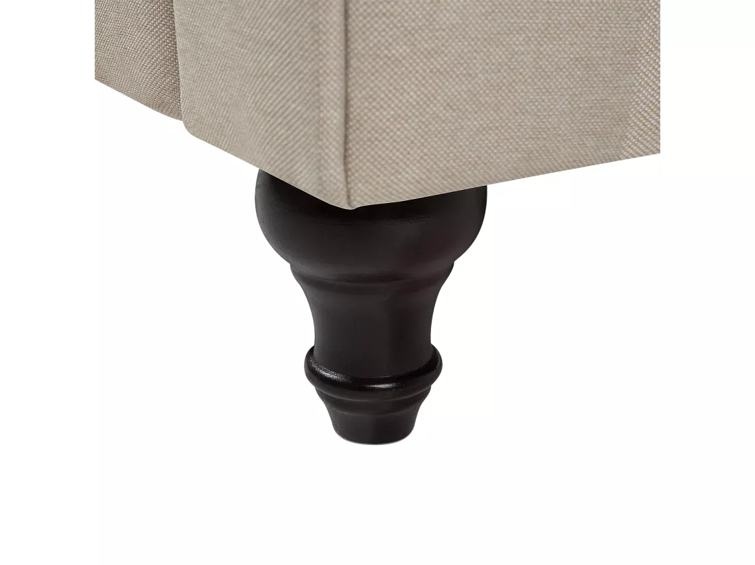 Canapé 3 places en tissu beige CHESTERFIELD BIG
