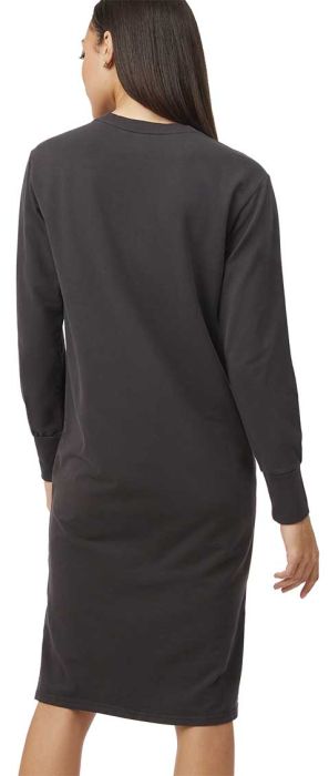 French Terry Long Sleeve Crew Dress Women kjole