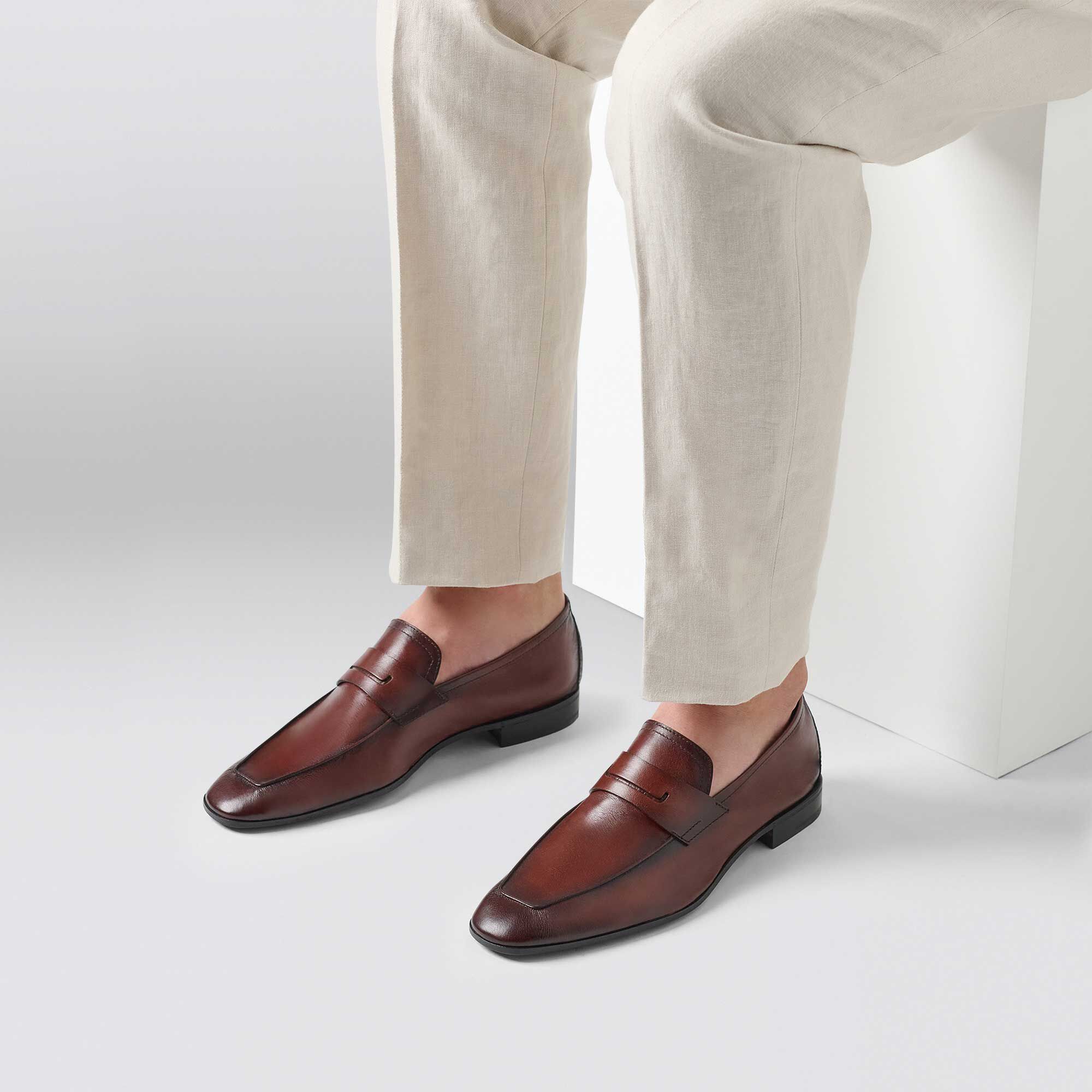 Mocassin Lorenzo En Cuir De Kangourou Scritto