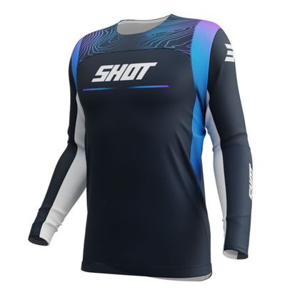 Maillot cross Shot CONTACT - APEX 2025 - Bleu