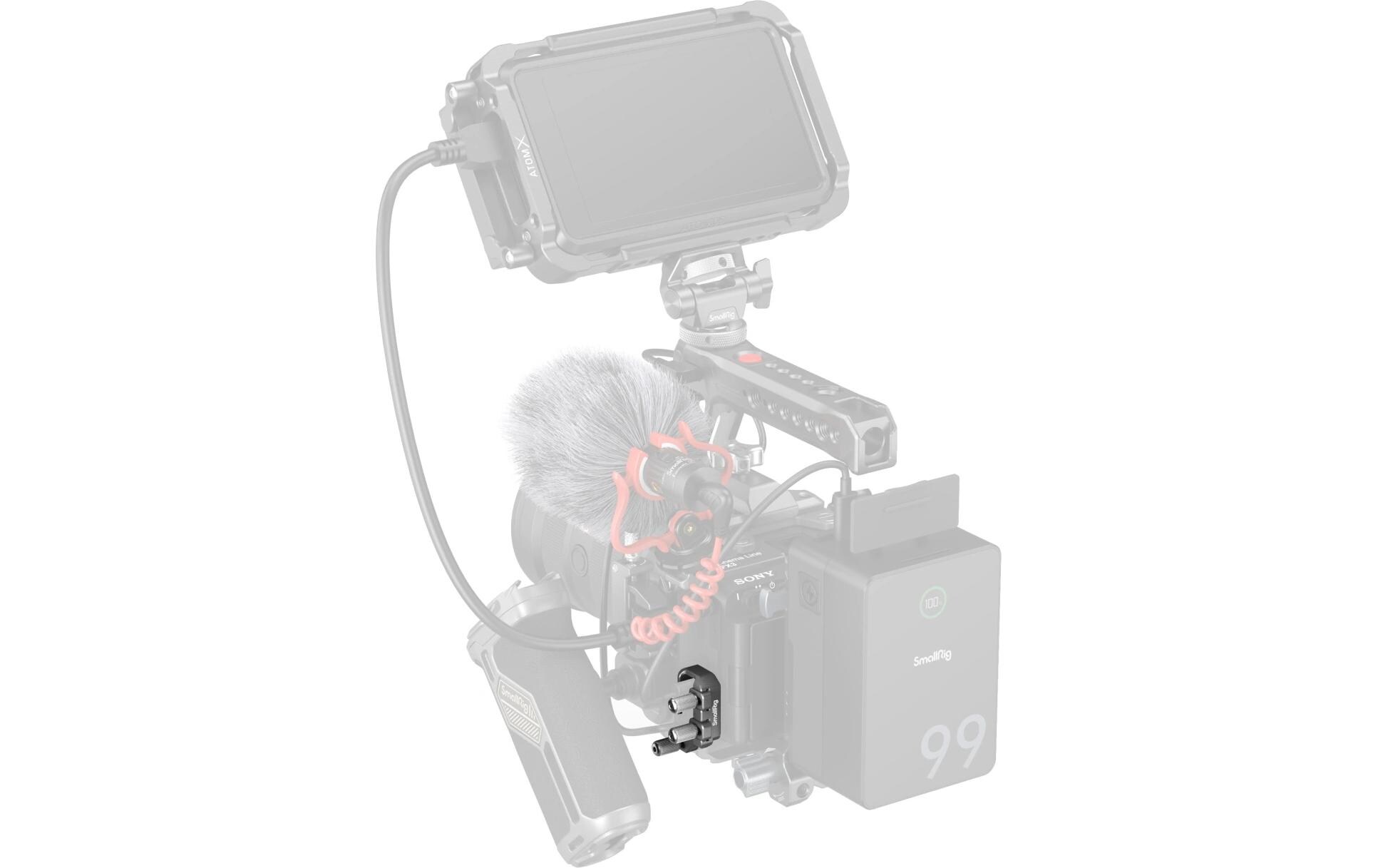 USB-C&MULTI-Kabelklemme für Sony FX3 / FX30 HawkLock-KäfigeZum Schutz der USB-C- und MULTI-Schnittstellen