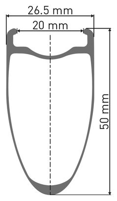 Roue Arrière DT Swiss ARC 1100 Dicut 50 Disc 650b | 12x142mm | Centerlock