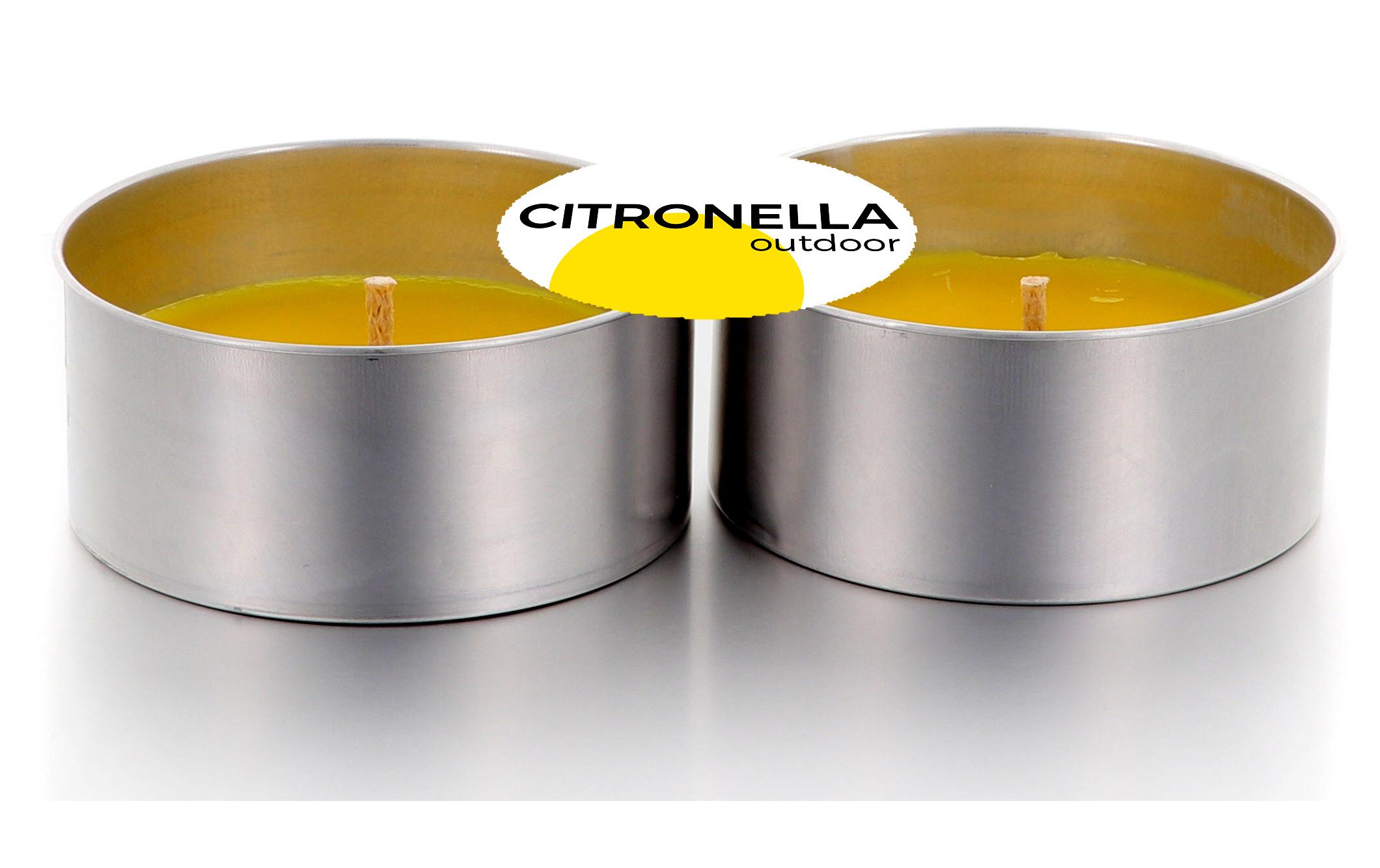 Gartenkerze Citronella Mini 2 Stück, GelbCitronella im 2er Set