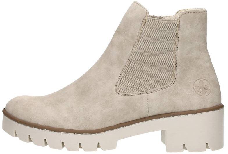 Rieker Enkellaarsjes Plat beige