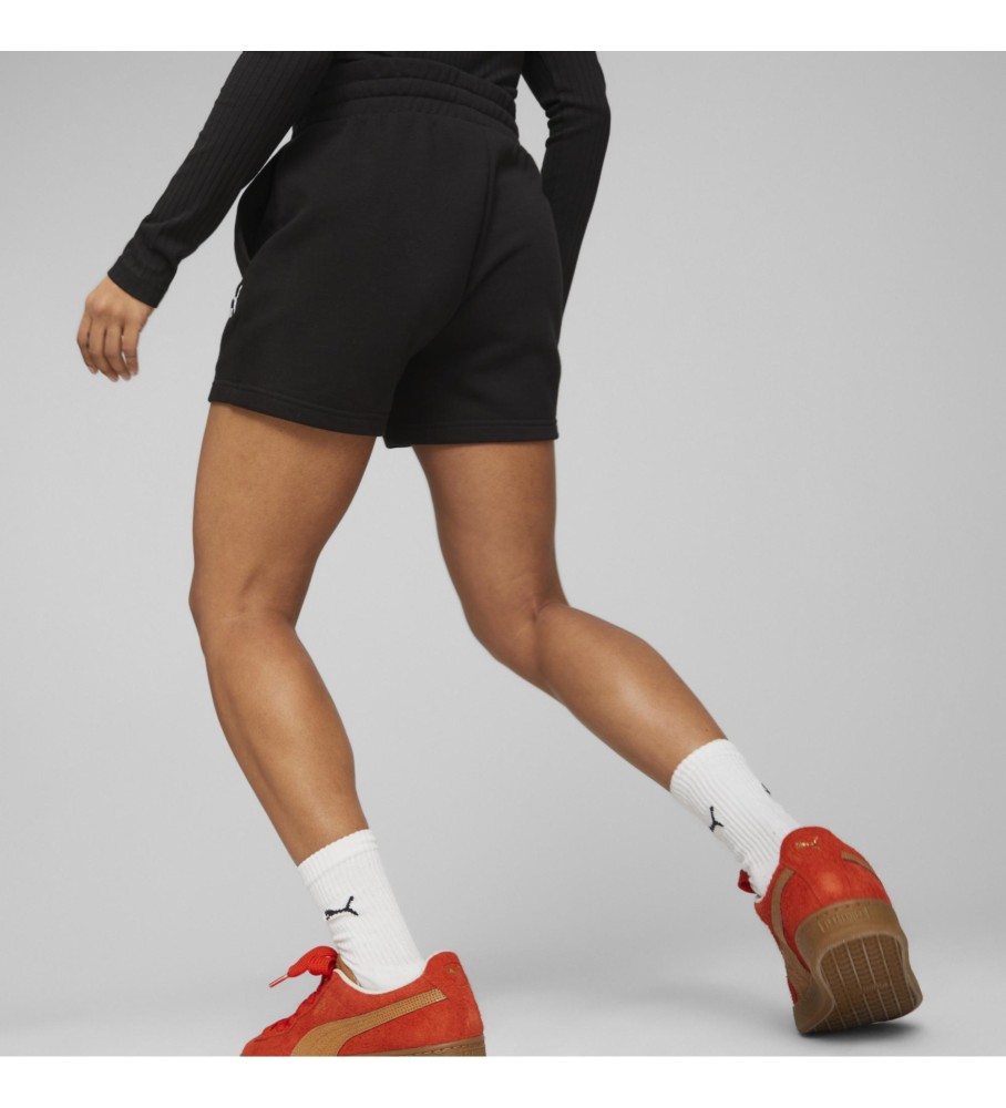 Shorts Puma Classic Pintuck pretos