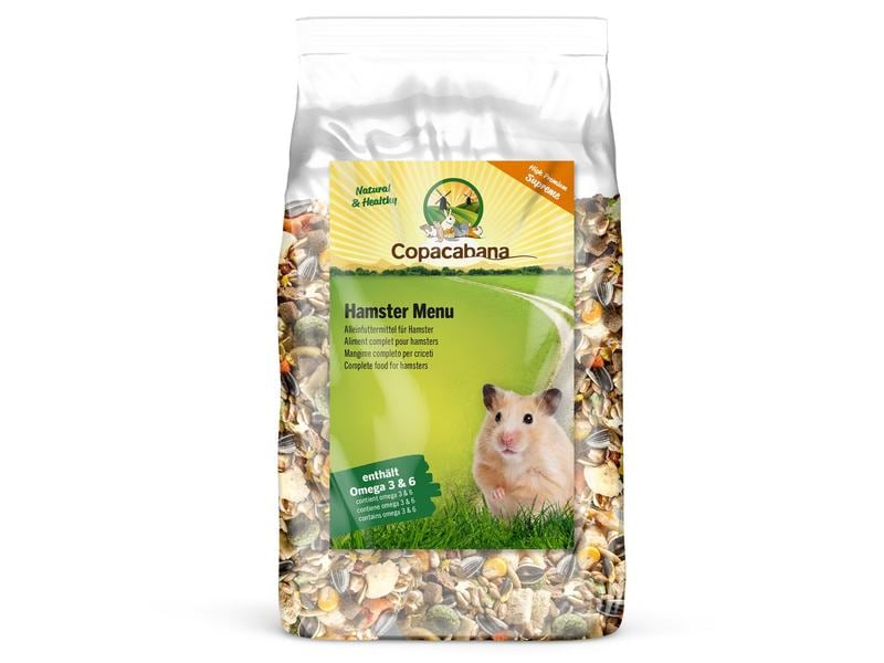 Copacabana Hauptfutter Hamster Menü Supreme, 750 g Alleinfuttermittel für Hamster