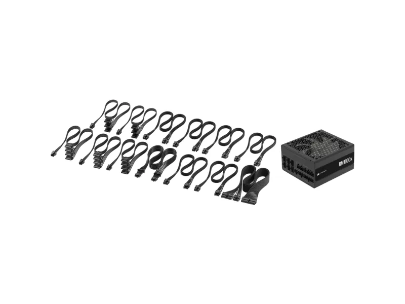 CORSAIR RMx Series RM1000x - Strømforsyning (intern) - ATX12V 3.1/ EPS12V - Cybenetics Gold - AC 100-240 V - 1000 Watt - Europa