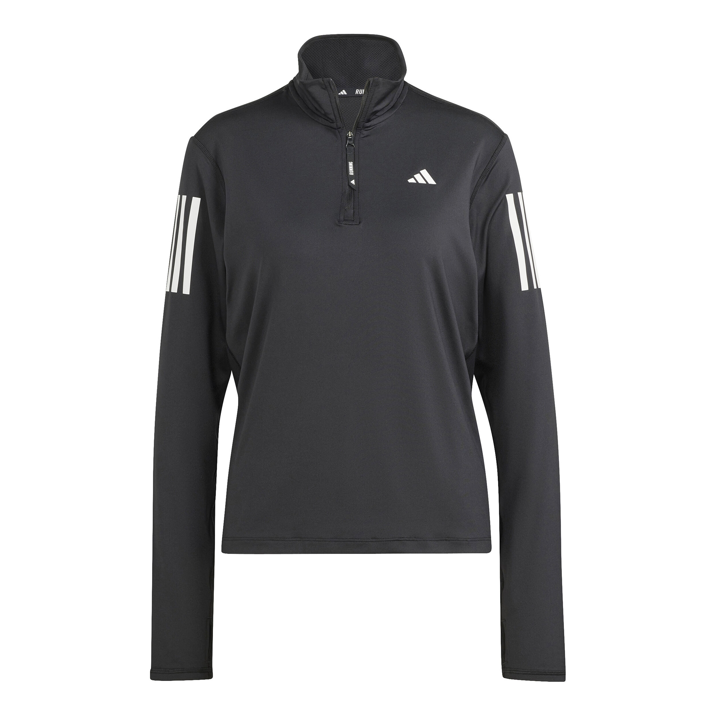 adidas Own The Run B Half-Zip Longsleeve Haut Manches Longues Femmes - Noir
