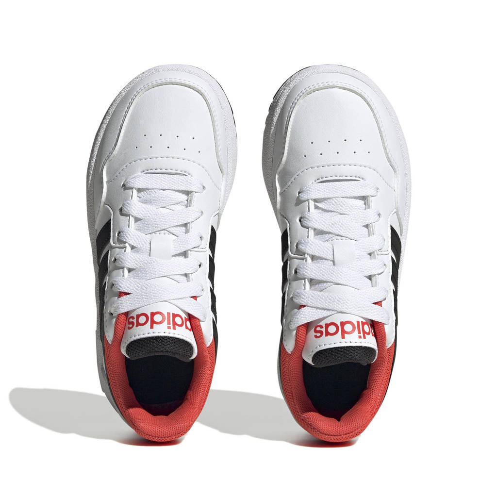 adidas Hoops 3.0 sneakers wit/zwart/rood