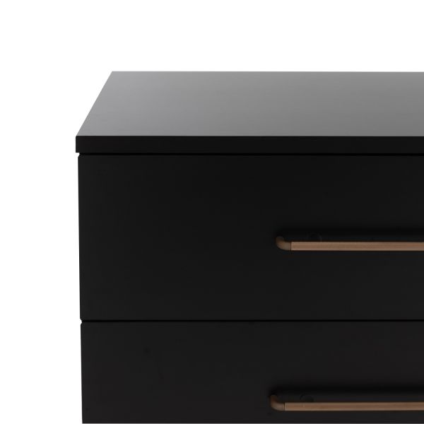 TWF Ledikant 60 x 120 - Commode 3 Laden - Hanglegkast 2 Deuren 1 Lade Modena Metaal