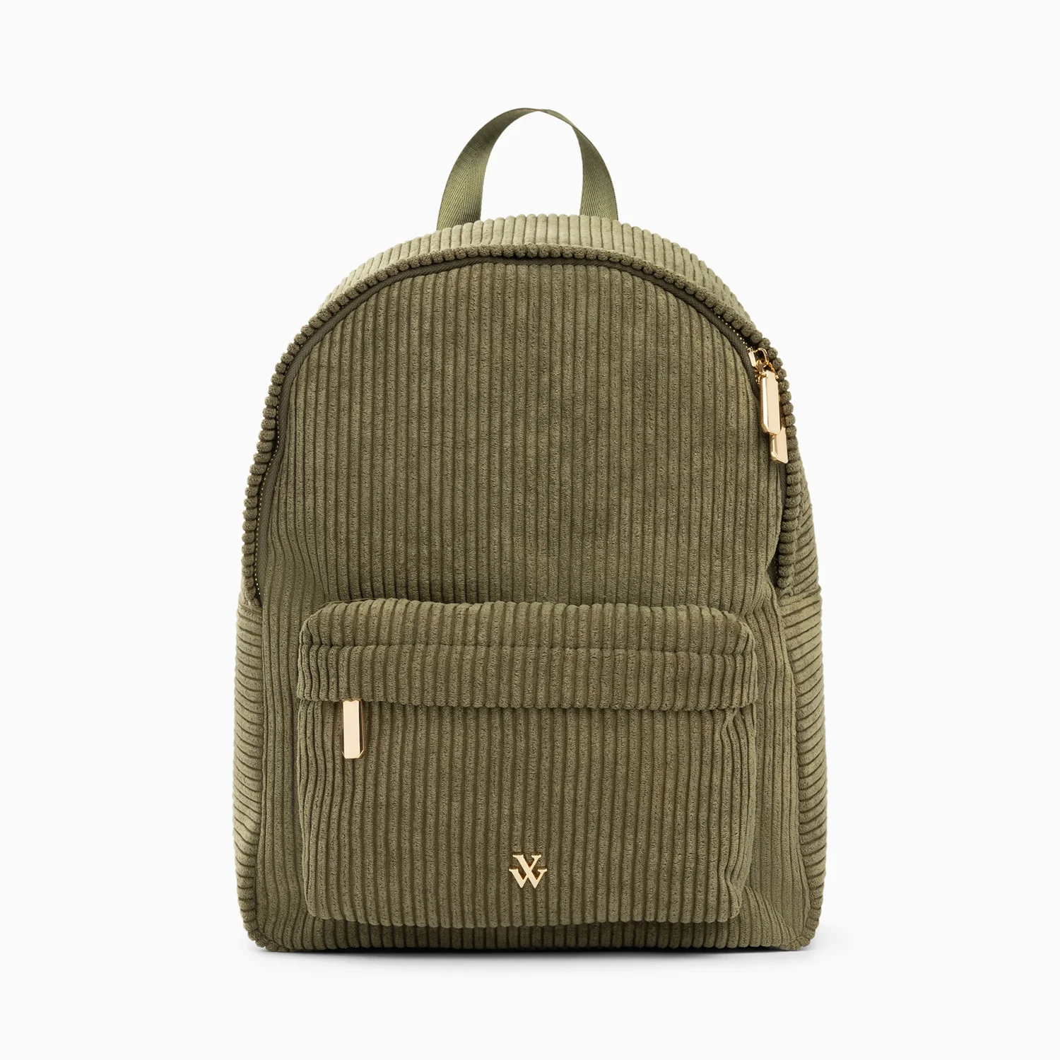 Sacs à dos -Sac à dos Yara kaki en velours côtelé