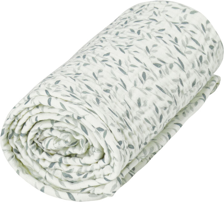 Cam Cam Copenhagen Muslin Blanket, Baby - GOTS Green Leaves Green leaves