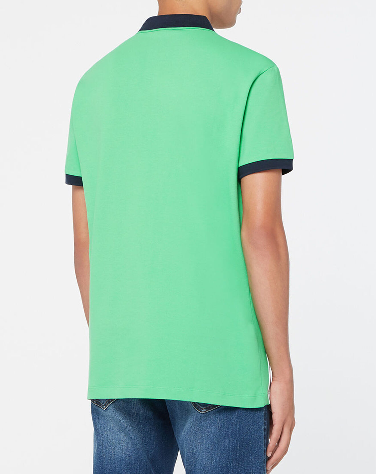 Hackett London Polo Droit Multi Patch Aston Martin Racing bleu/blanc/vert fluo