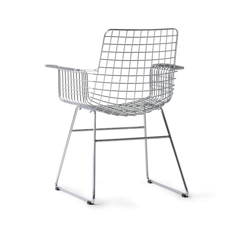 HKliving Wire Armchair stoel zwart