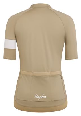 Maillot Manches Courtes Femme Rapha Core Beige