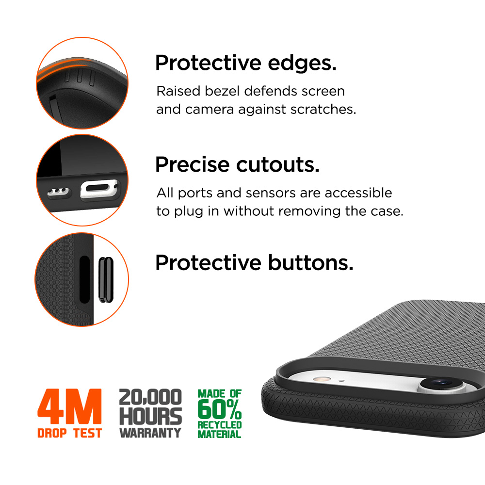 iPhone Air MagSafe North Case Premium Hybrid Schutzhülle (EGCA00901) - Schwarz
