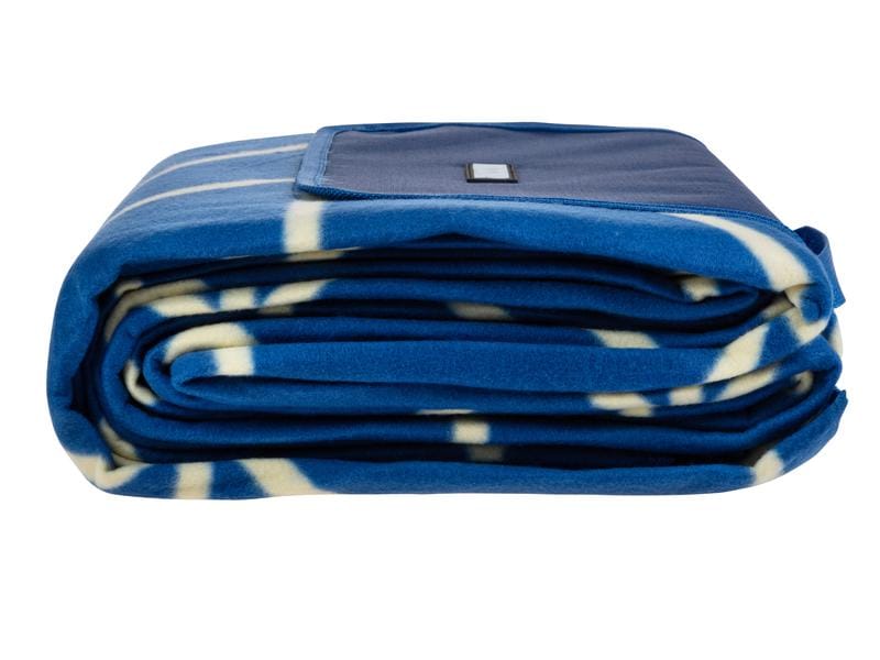 KOOR Picknickdecke Onda-Blu 200 x 250 cm Modische Picknick-Decke in sommerlichen Trendfarben