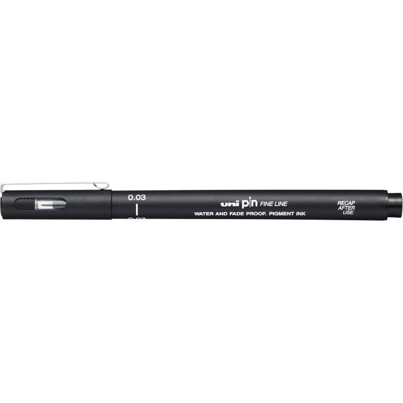 Feutre technique uniball pointes calibrees 0,03mm      encre noir trace net et       precis