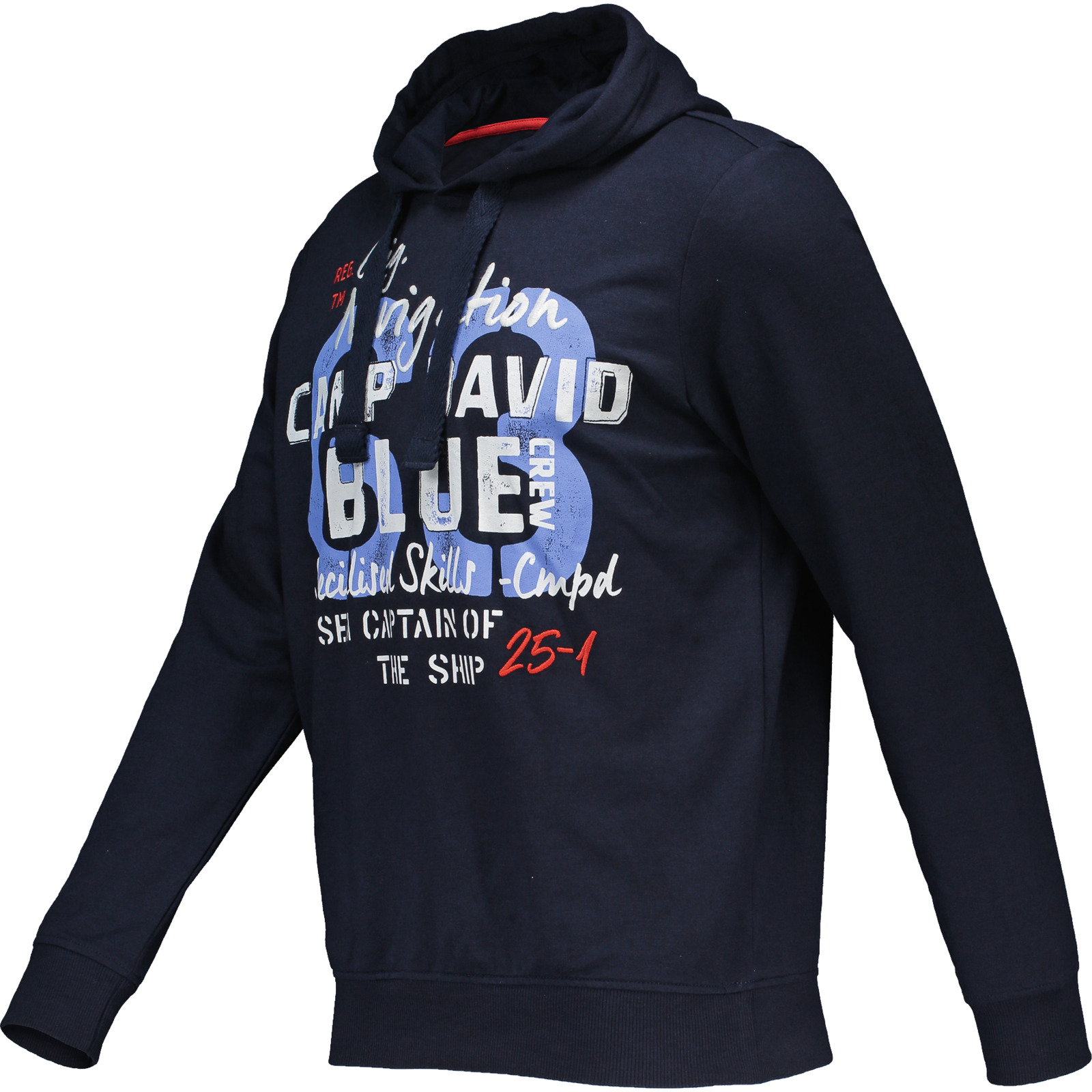 Camp David Herren-Sweatshirt hood M, dunkelblau