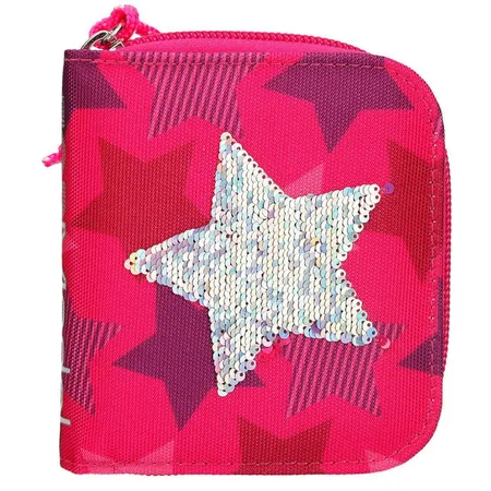 Depesche TOPModel Portemonnaie Pailletten Stern, pink