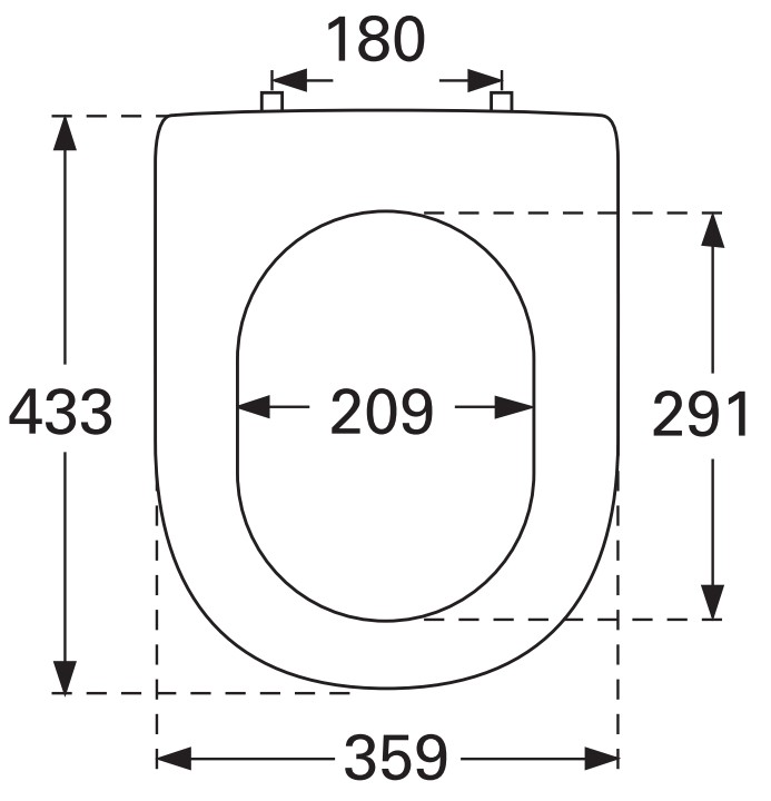 Villeroy & Boch Subway 2.0 toiletzitting quick release wit glans