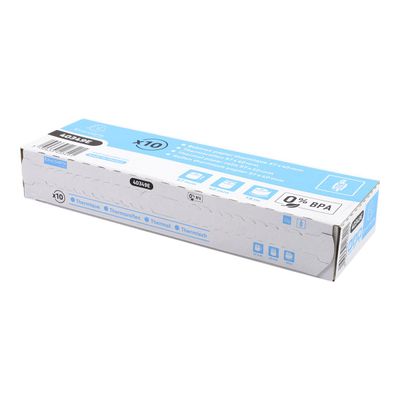 Exacompta - 10 Bobines thermiques - rouleaux TPE - 5,7 cm x 18 m - sans Bisphénol A - boîte carton