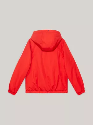 Jaqueta corta-vento com capuz e logo Varsity Heritage