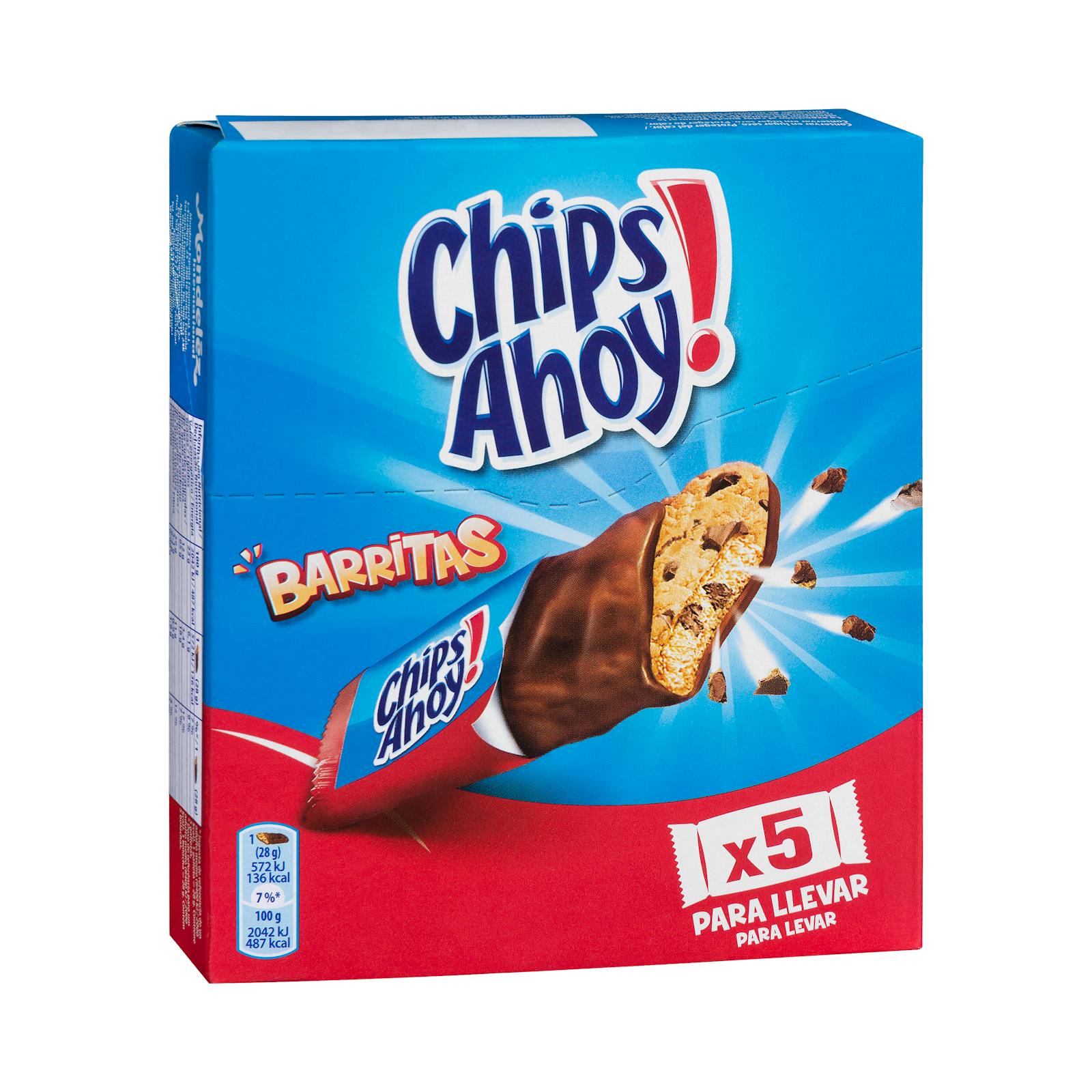 Barres de biscuits enrobées de chocolat au lait Chips Ahoy