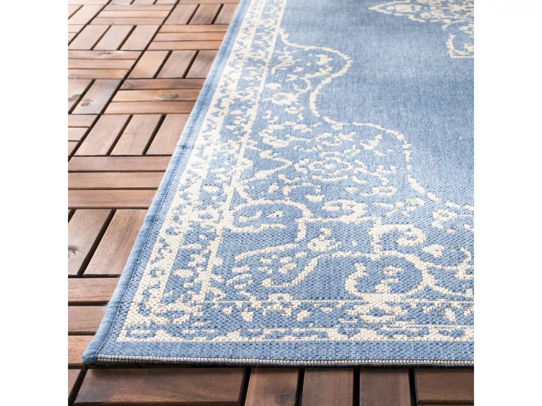 Tapis Cream & Blue 61 X 244 cm - Tropea