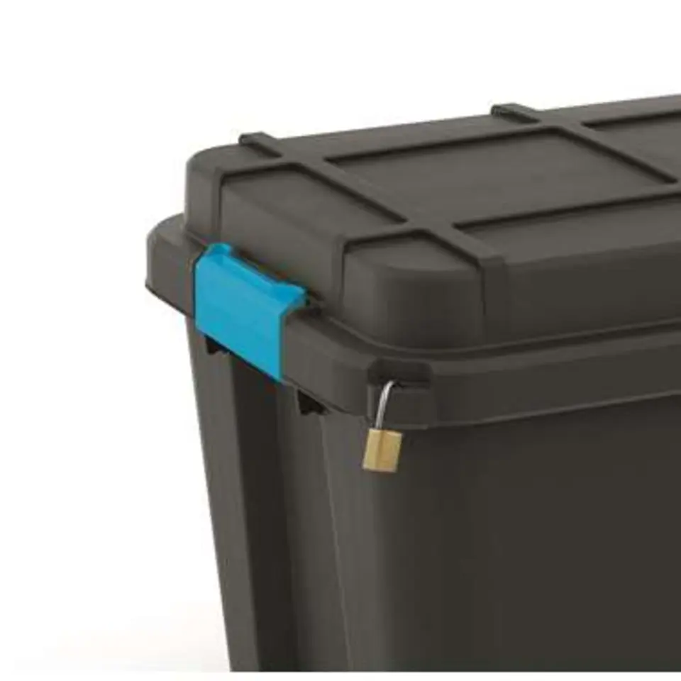 KIS Scuba Opbergbox L - 80L - zwart/blauwe clips