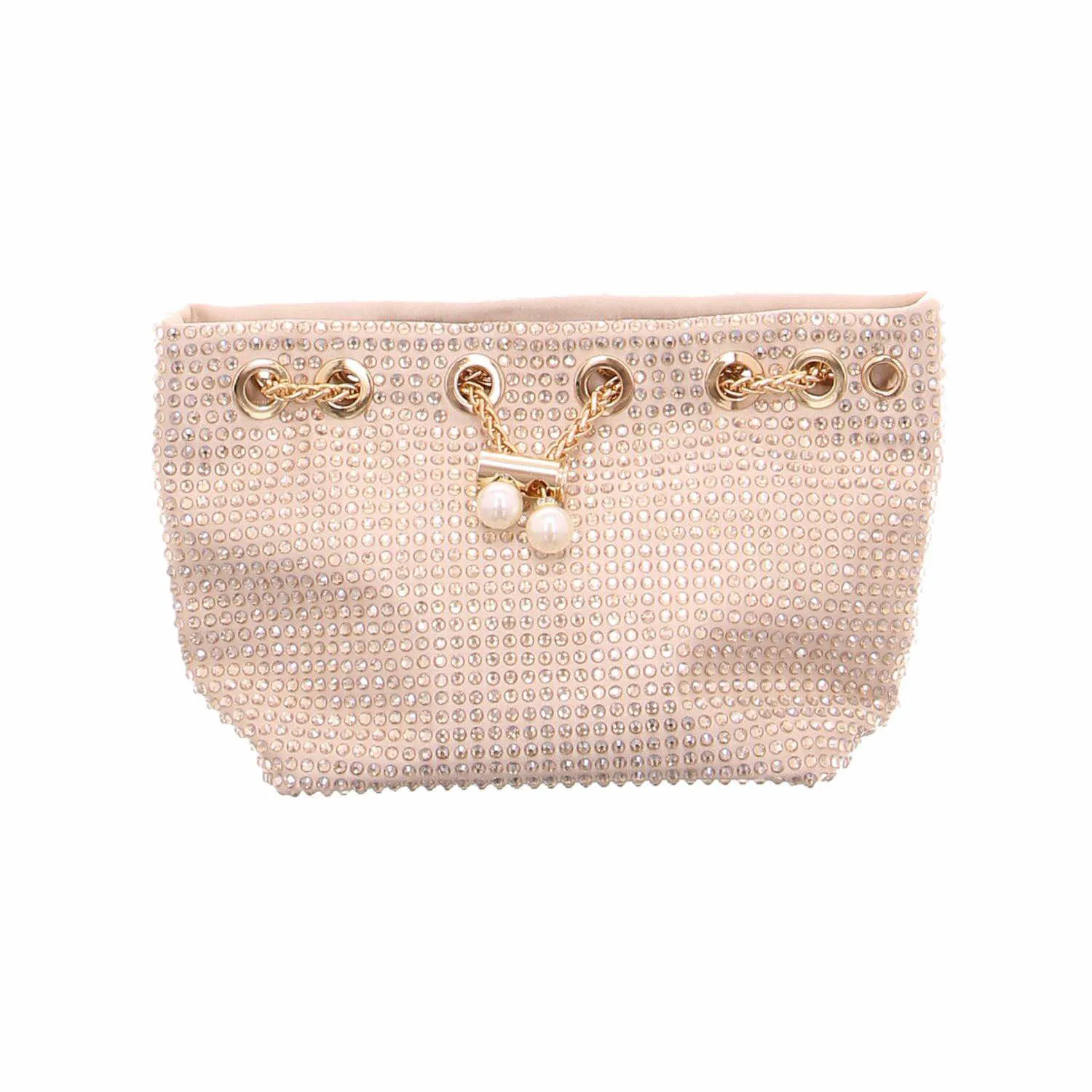 LA STRADA Clutch / Abendtasche Gold Textil