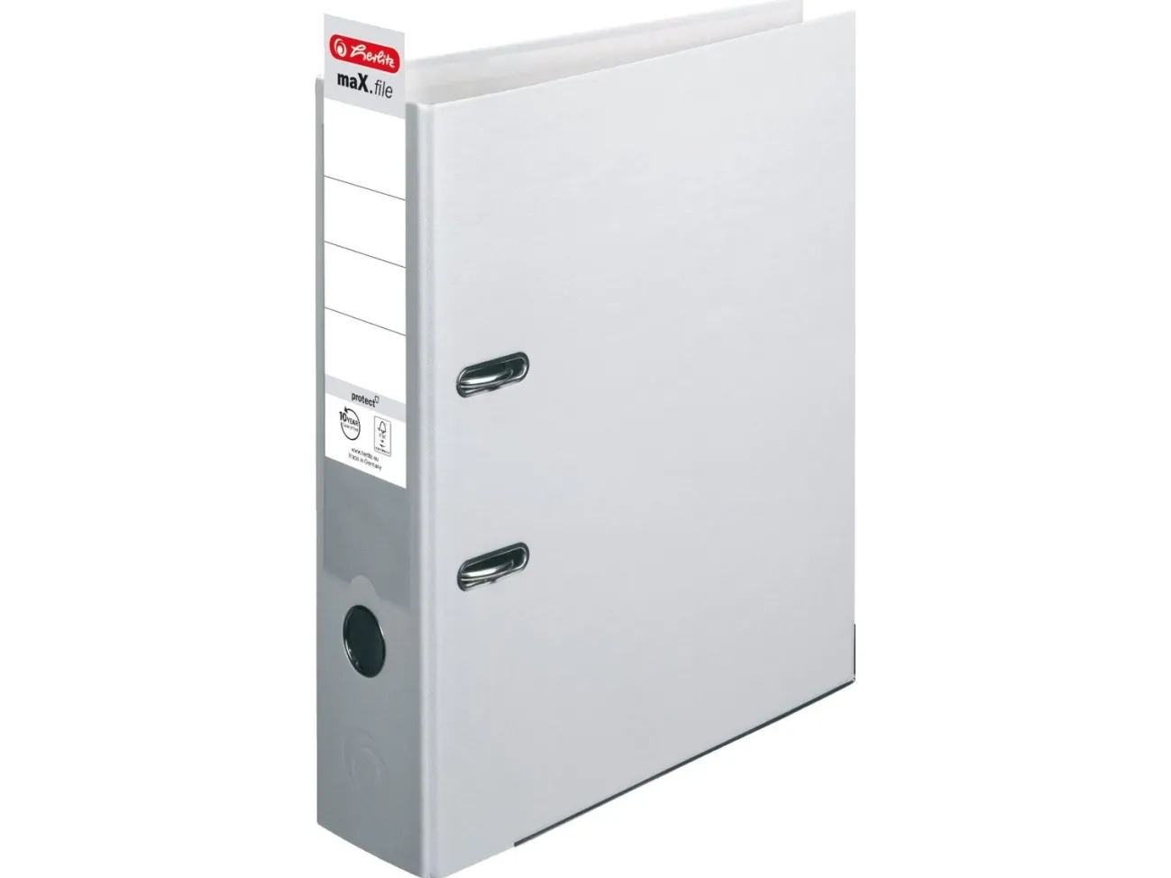 Herlitz 05480900, A4, Polypropylen (PP), Grå, 8 cm, 1 stk