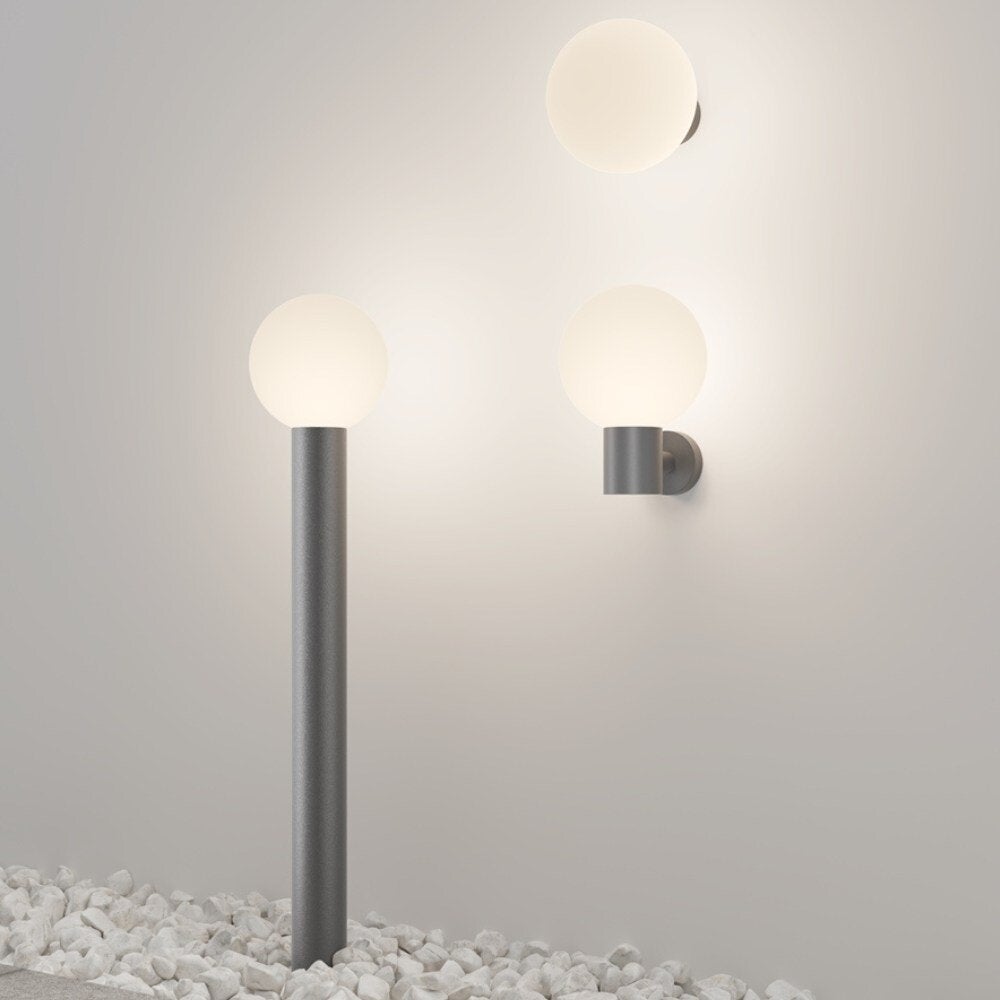 Stoere padverlichting in grijs E27 IP54