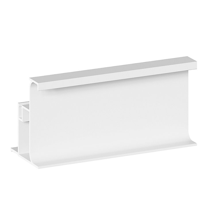 Rail d'extrémité de colonne blanc H. 237 cm Caraway Innovo GoodHome