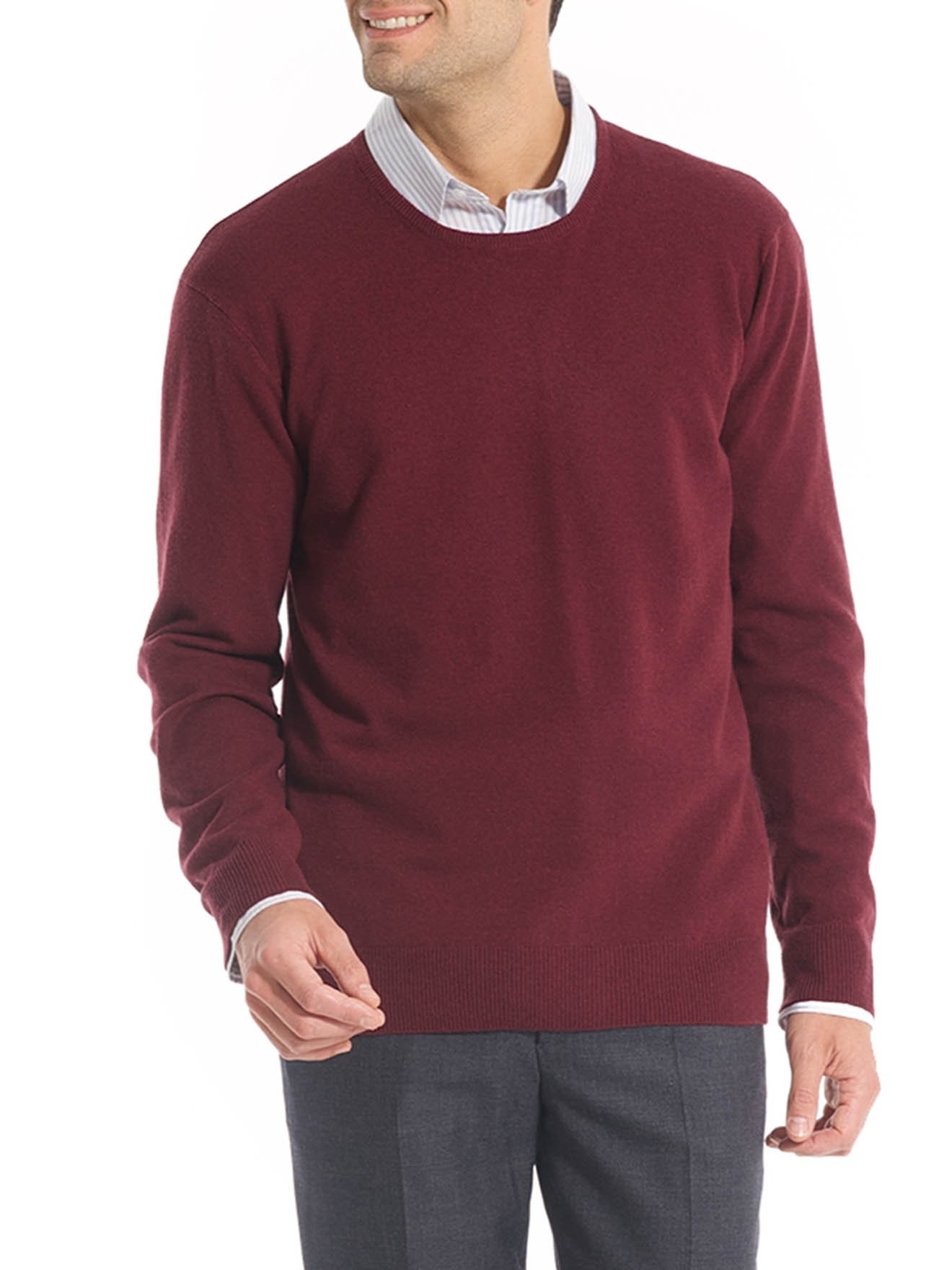 Pull encolure ronde laine et cachemire