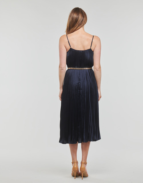 MICHAEL Michael Kors - PLEATED SLIP MIDI DRESS Marino