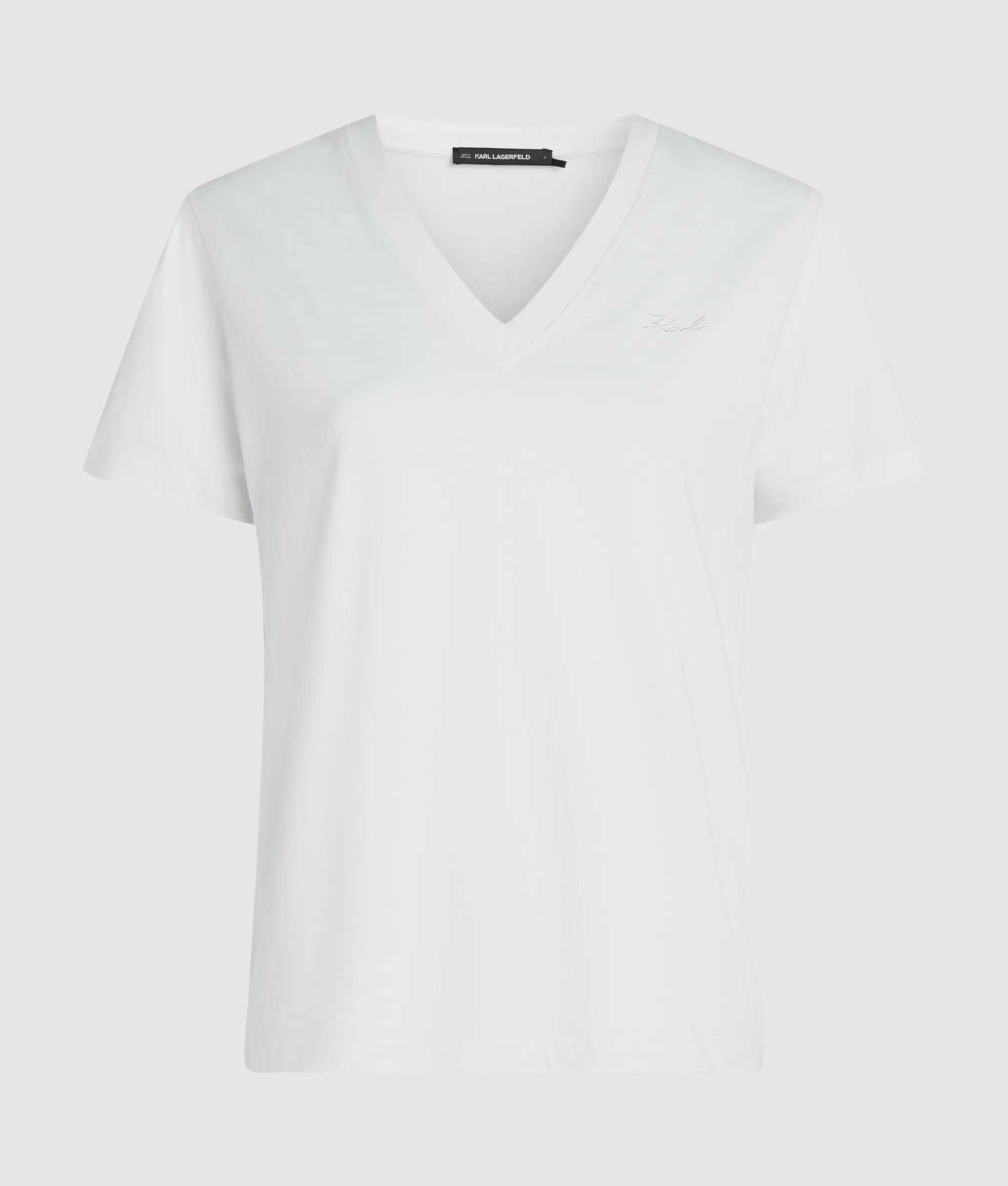 Handtekening V-hals t-shirt