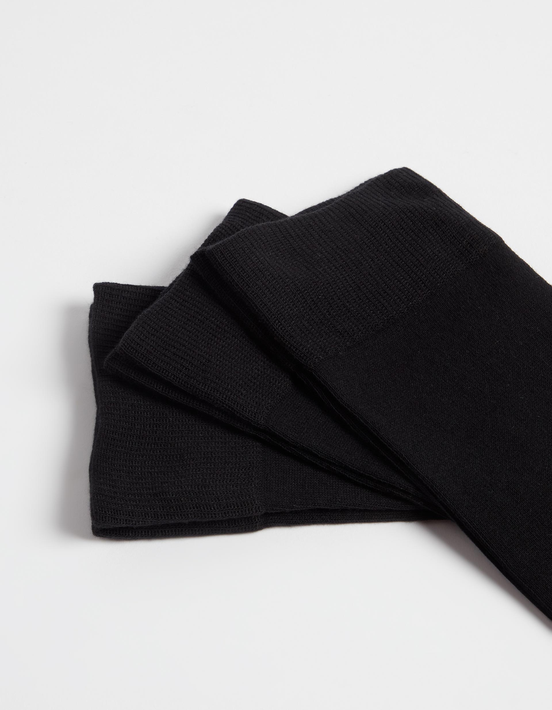 Pack 3 Pares de Meias Ricas em Algodão, Homem, Preto