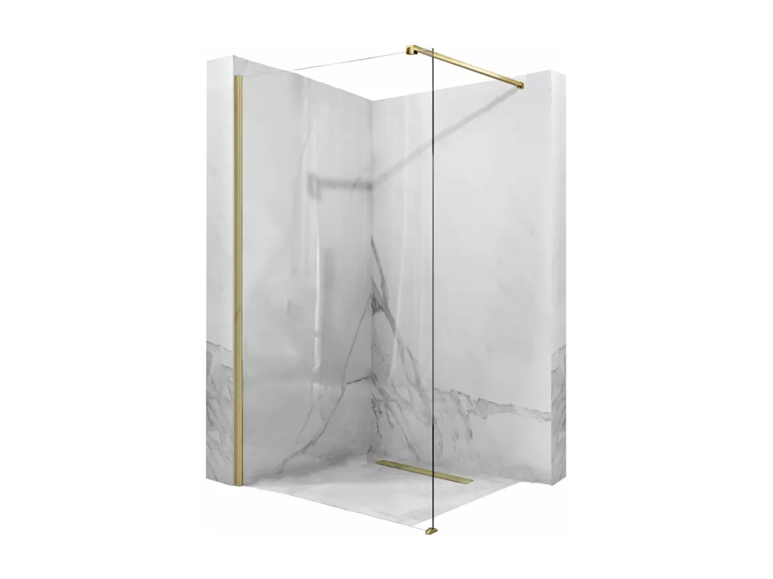 Paroi De Douche Rea Aero 110 Brush Gold