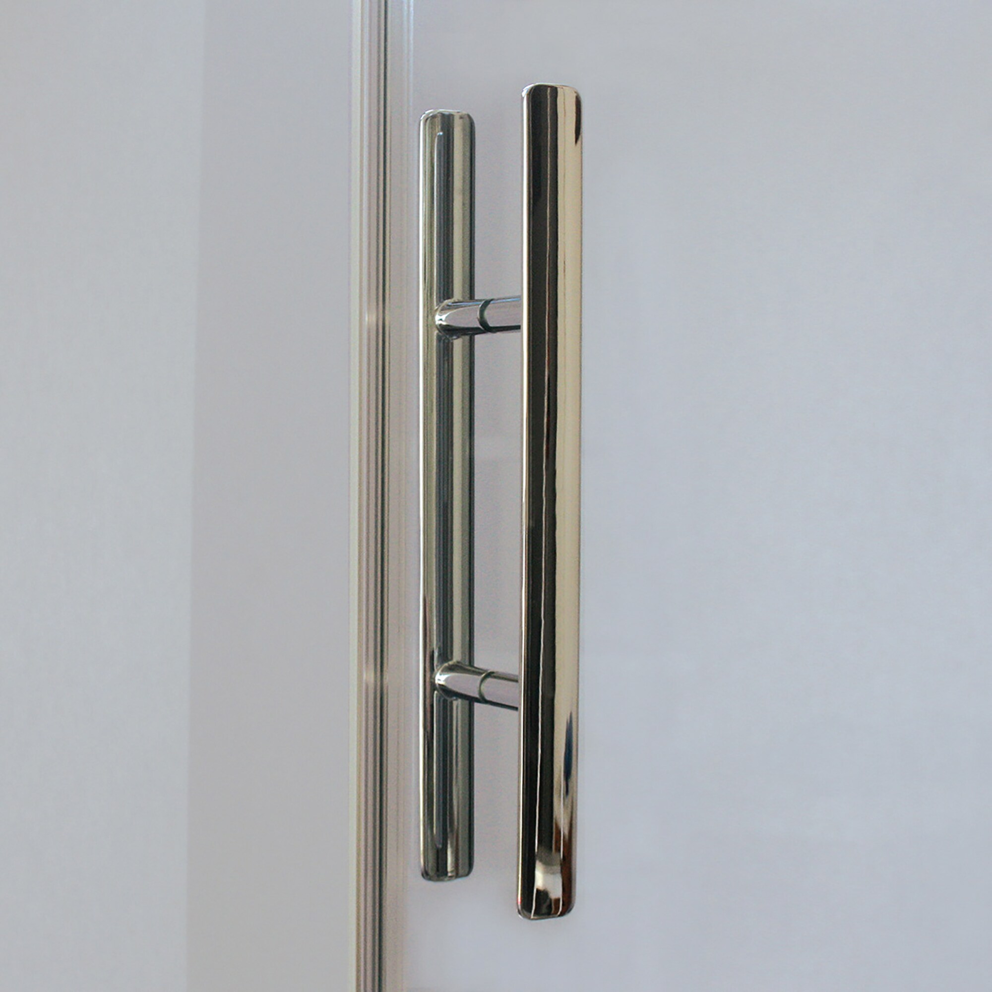 Breuer Europa Design Drehtür (Anschlag rechts) für Seitenwand alu chromeffekt Klarglas 900 mm