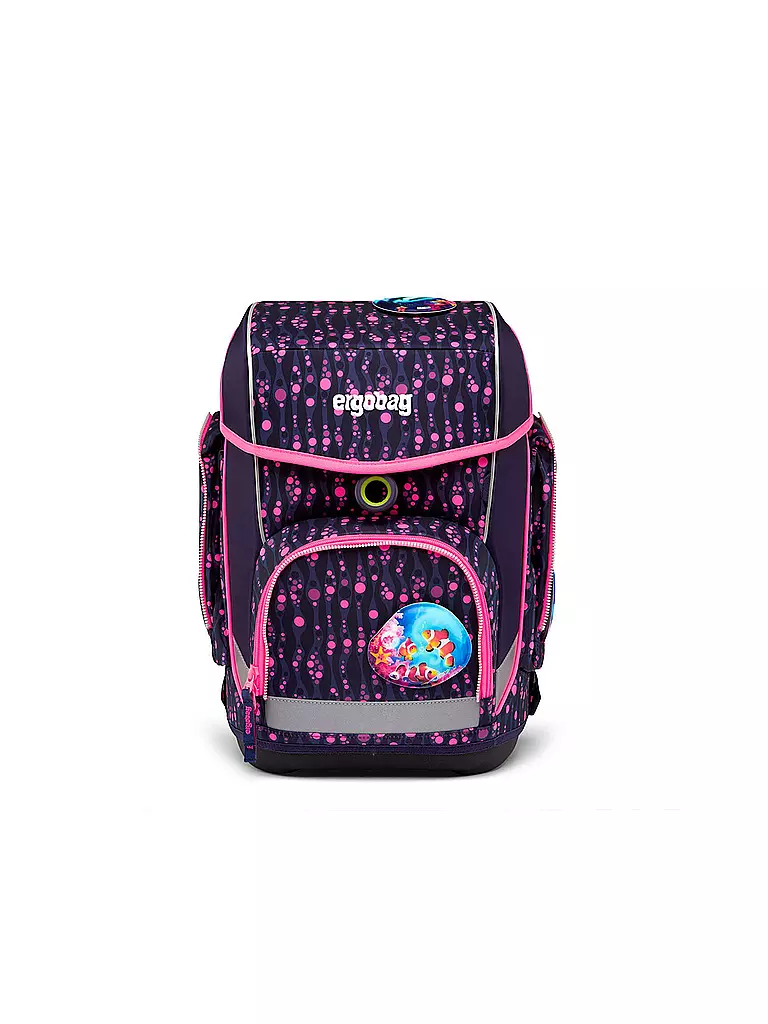 ERGOBAG Schultaschen Set Cubo 5tlg Bärmuda Viereck lila