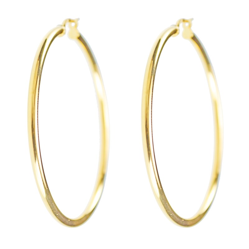 Boucles d'Oreilles Créoles Or Jaune