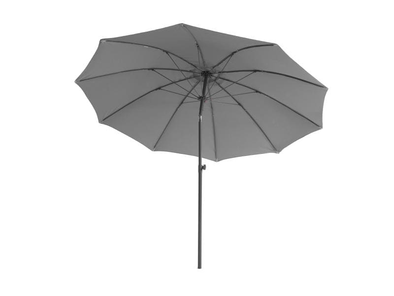 COCON Sonnenschirm TR-004, Ø 270 cm, Push-up, Grau Must-Have an heissen Sommertagen