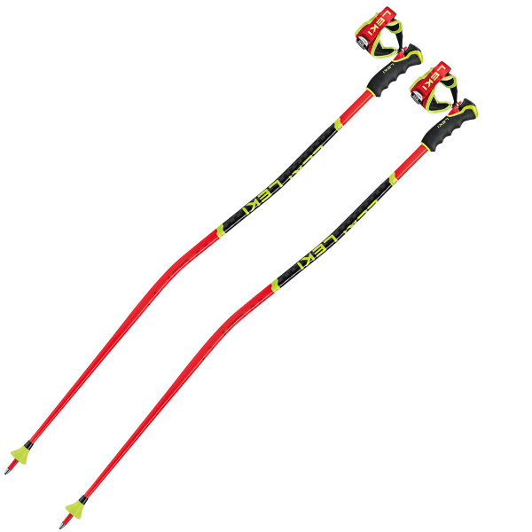 Bâton de ski LEKI WCR GS 3D RED/BLACK/NEON YELLOW