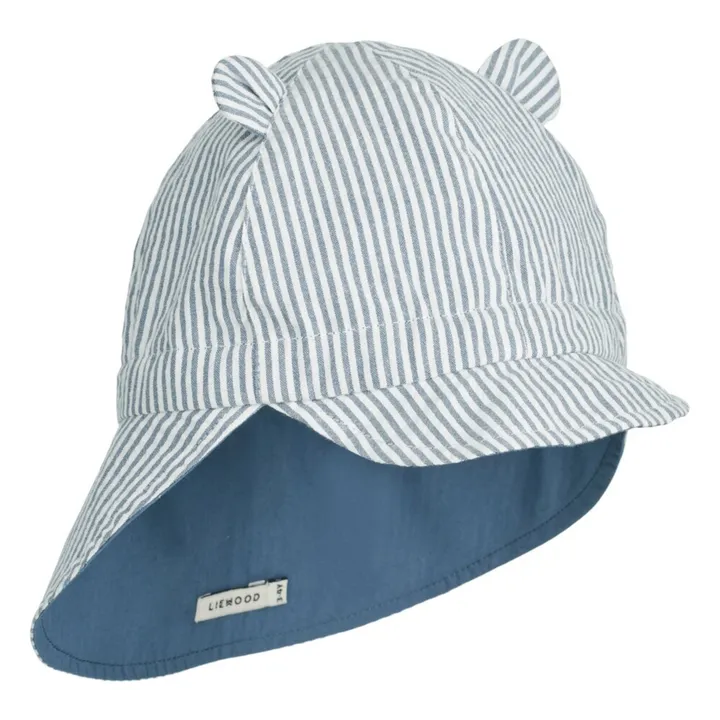 Liewood Chapeau Anti-UV Reversible Coton Bio Gorm | Bleu