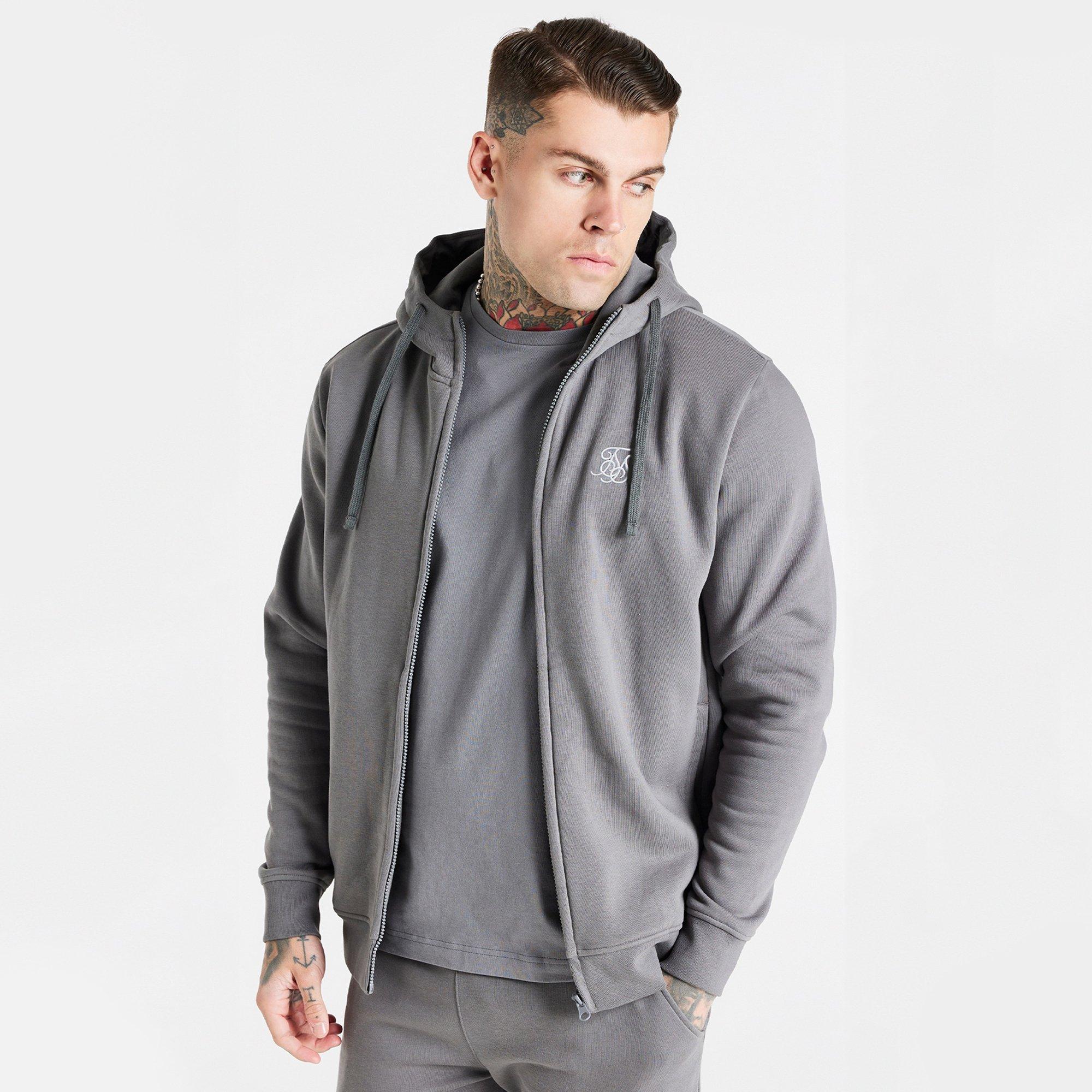 SikSilk Full Zip Hoodie Mens
